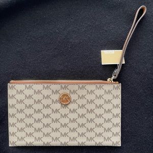 Michael Kors monogrammed MK wallet & wrislet (New)